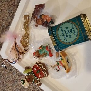 Christmas ornaments & candle tin Bundle
